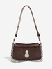 Chain Metal Decor Shoulder Bag
