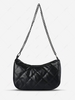 Chain Solid Shoulder Tote Baguette Bag