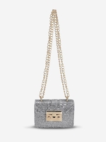Chain Strap All Over Rhinestone Bag