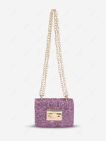 Chain Strap All Over Rhinestone Bag