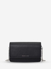 Chain Strap Flap Crossbody Bag with Inner Mirror