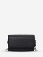 Chain Strap Flap Crossbody Bag with Inner Mirror
