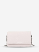 Chain Strap Flap Crossbody Bag with Inner Mirror