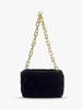 Chain Strap Fluffy Faux Fur Shoulder Bag