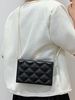 Chain Strap Quilted Crossbody Bag
