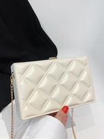 Chain Strap Quilted Crossbody Bag