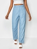 Chambray Tailoring Pants Xl Blue