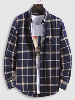 Check Long Sleeve Shirt Xs Cadetblue