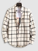 Check Long Sleeve Shirt Xs White