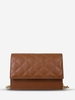 Check Pattern Chain Design Shoulder Bag