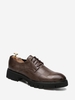 Checked Pattern Lace-up Business Shoes