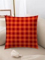 Checked Pattern Plush Pillowcase