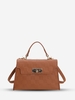 Checked PU Crossbody Tote Bag