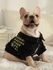 Checkerboard Fleece Lined Polo Collared Pet Sweatshirt