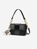 Checkerboard Patchwork Chains Crossbody Bag