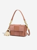 Checkerboard Patchwork Chains Crossbody Bag