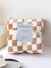 Checkerboard Pattern Couch Bedroom Flannel Blanket