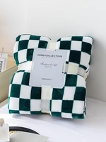 Checkerboard Pattern Couch Bedroom Flannel Blanket