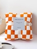 Checkerboard Pattern Couch Bedroom Flannel Blanket