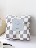 Checkerboard Pattern Couch Bedroom Flannel Blanket