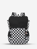 Checkerboard Pattern Flap Couple Backpack