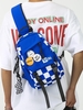 Checkerboard Pattern Outdoor Sling Bag