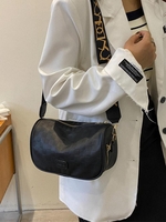 Checkerboard Pattern Solid Color Zipper Cylinder Bag