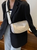 Checkerboard Pattern Solid Color Zipper Cylinder Bag