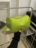Checkerboard Pattern Solid Color Zipper Cylinder Bag