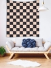 Checkered Pattern Wall Hanging Tapestry
