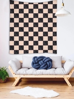 Checkered Pattern Wall Hanging Tapestry