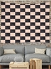Checkered Pattern Wall Hanging Tapestry