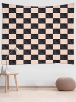 Checkered Pattern Wall Hanging Tapestry