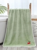 Cherry Pattern Water Absorption Coral Velvet Towel