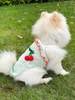 Cherry Pendant Decor Flounce Design Pet Tank Top
