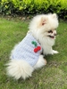 Cherry Pendant Decor Flounce Design Pet Tank Top