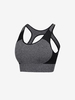 Chest Pads Seamless Backless Sports Bra S Black