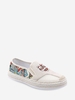 Chinese Character Corduroy Mesh Insert Slip On Shoes