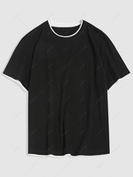 Chinese Character Dancing Lion Print Graphic T-shirt 2xl Black