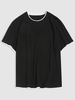 Chinese Character Dancing Lion Print Graphic T-shirt Xl Black