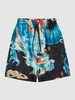 Chinese Dragon Drawstring Beach Shorts Xl Cornflower blue