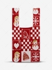 Chirstmas Tree Snowman Snowflake Heart Checkerboard Pattern Gifts Knitted Bag