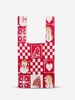 Chirstmas Tree Snowman Snowflake Heart Checkerboard Pattern Gifts Knitted Bag
