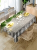 Christmas Ball Bowknot Snowflake Print Tablecloth