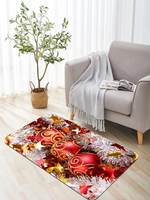 Christmas Ball Pattern Floor Mat