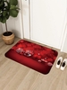Christmas Ball Snowflake Pattern Floor Mat