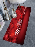 Christmas Ball Snowflake Pattern Floor Mat