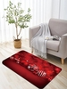 Christmas Ball Snowflake Pattern Floor Mat