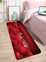 Christmas Ball Snowflake Pattern Floor Mat