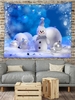 Christmas Ball Snowman Pattern Wall Hanging Tapestry